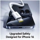 Кабель Baseus Текстильна оплетка 20W для iPhone та Type-C 2м Білий - зображення 8