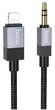 Кабель Hoco UPA32A Clever Lightning/3.5mm чорний 1.6м для цифрового аудіо високої якості - зображення 6