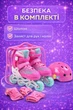 Детские роликовые коньки для девочки JOI раздвижные размер 35 38 колеса PU стелька 21-23 см набор детские ролики комплект шлем и защита роликовые коньки для детей и подростков с мягким ботинком и регулировкой размера + сумка в подарок - изображение 4