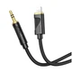 Кабель Hoco UPA30 Lightning 3.5mm Текстильная оплётка Черный - изображение 1