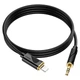 Кабель Hoco UPA30 Lightning 3.5mm Текстильная оплётка Черный - изображение 6
