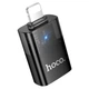 Адаптер Hoco UA36 USB female to iP male OTG прозрачный для устройств Apple черный - изображение 3