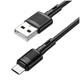 Кабель Hoco X83 Micro USB 2.4A Чорний 1м - зображення 5