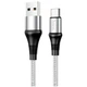 Кабель Hoco X50 Micro USB 2.4A для зарядки и передачи данных Серый - изображение 4