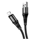 Кабель Hoco X50 Lightning 2.4A для iPhone Черный 1 м - изображение 1