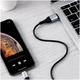 Кабель Hoco UPA22 силіконовий для Lightning та 3.5mm чорний - зображення 10