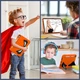 Чехол STR Spider Apple iPad 11" 2025 (A16) детский с подставками Spiderman Orange - изображение 9