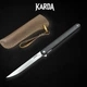 Ніж складний Karda J097 black handle drop blade - изображение 1