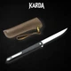 Ніж складний Karda J097 black handle drop blade - изображение 2