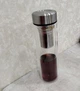Скляна термопляшка Kamille KM-9021 450 мл із заварником для чаю - зображення 6