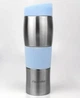 Термокухоль Kamille KM 2161 480 мл з TPR вставкою блакитний - зображення 4
