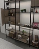 Стелаж в стилі лофт EcoLoft Лібро DSP-1382-4 Монтеверде - зображення 2