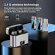Петличный микрофон JMARY MW-15 с Type-C, 2 микрофона, до 48 часов работы, 2.4 ГГц, дальность передачи до 100 м, серый - изображение 6
