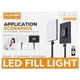 Панельная лампа для видео/фото PLOKAMA LIVE-P11, LED, 2700–6500K, 45W, с ПДУ, черная - изображение 2