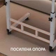 Приставной столик для ноутбука с регулируемой высотой прикроватный стол на колесиках 80х40см Белый (VТ0746) - изображение 4