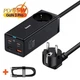 Сетевое зарядное устройство Baseus 65W GaN3 Pro Fast Charger QC4.0+PD3.0 AC+2USB+2Type-C 3A + кабель Baseus Type-C to Type-C 100W 20V/5A 1м (PSZM000901) - изображение 1