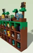 Тематическая Модульная Майнкрафт Полка Подставка для 28 фигурок Kinder Joy Minecraft 2026 / Стенд для полной коллекции - изображение 13