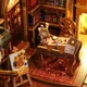 Конструктор Book Nook "Library of Books" Sl-06 NB1920 - Бук Нук Библиотека, DIY румбокс на книжную полку с подсветкой - изображение 5