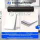 Портативный беспроводной термопринтер ORICO A4/Letter с Bluetooth и USB, совместимый со смартфонами, планшетами и ПК, мгновенная печать чеков и документов, технология термопечати, белый - изображение 7