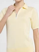 Поло жіноче 100% бавовна Arber Polo knit Zipper WD4 SS L жовтий (W09.32.26.623) - изображение 5