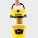 Сетевой промышленный пылесос профессиональный 17л Karcher WD 3 V-17/4/20 1000 Вт хозяйственный пылесос для дома и ремонта с контейнером на 17 л влажная/сухая уборка Желтый - изображение 6