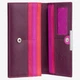 Женский кожаный кошелек Visconti R11 Paloma Plum Multi — Натуральная кожа, RFID-защита, 18 см, Сливовый (сиреневій) - изображение 9