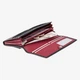 Женский кожаный кошелек Visconti CD21 Topaz Black Red — Натуральная кожа, RFID-защита, На ровную купюру, 18 см, Черно-красный - изображение 6
