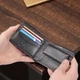 Мужское кожаное портмоне Visconti HT7 Stamford Black — Натуральная кожа, RFID-защита, Slim-дизайн, Черное - изображение 14