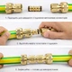 Латунний з’єднувач для шланга LOSSO 16 мм (1/2-3/4-1"), подвійний швидкоз’ємний конектор - зображення 5