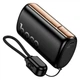 Портативний акумулятор Hoco Q50 (повербанк, 10000mAh, LCD-дисплей, 2 Type-C, Lightning, швидка зарядка до 20 W) - Чорний - зображення 5