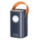 Павербанк для ноутбука Remax RPP-100 60000 mAh 100W 3USB/2Type-C/Power Bank QC3.0+PD3.0 з ЛІХТАРИКОМ Blue - зображення 1