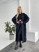 Подовжений кардиган з м'якої пухнастої пряжі One size Синій (2068) - зображення 1