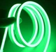 Стрічка гнучка силіконова LED NEON Green 12V-220V ART 0764 Неонова стрічка Зелена 5м - зображення 3