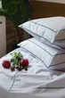 Комплект постельного белья Ecotton Евро 210х220 см Premium вышивка + кант Зеленый Перкаль (25139_000) - изображение 1