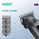 Триммер VGR V-974 GREEN, 8000 RPM, 4 насадки, LED display современное аккумуляторное устройство для стрижки волос, бороды и окантовки. - изображение 3