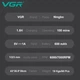 Триммер VGR V-964 GREEN, 7000 RPM, 3 насадки, LED display универсальный прибор для стрижки волос, усов и бороды. - изображение 6