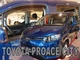 Дефлекторы окон ветровики Toyota Proace City 4D задн. опус вниз 18- вставные 4шт Heko Тойота Проэйс АМ00544413 - изображение 1