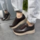 Женские кроссовки ITstyle натуральная кожа с замшевыми вставками Коричневые 40 (507455) - изображение 2