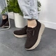 Женские кроссовки ITstyle замшевые Коричневые 38 (506455) - изображение 2