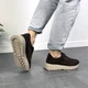Женские кроссовки ITstyle замшевые Коричневые 38 (506455) - изображение 9