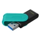 Флеш-накопитель Kingston USB 3.2 DT Exodia S 128GB Black/Turquoise - изображение 3
