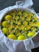 Зефірні квіти та лимони в подарунковій коробці 25 см honeycake - зображення 2