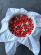 Зефірні квіти тюльпани червоні в подарунковій коробці 21см honeycake - зображення 1