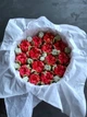 Зефірні квіти тюльпани червоні в подарунковій коробці 21см honeycake - зображення 5