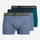 Набор трусов боксеров мужских хлопковых Jack & Jones 424158-18(Coronet Blue) XL 3 шт Разноцветный (5715829325221) - изображение 1