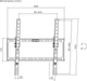 Кронштейн похилий для тв Unibracket 32"-55" BZ02-41 - изображение 5