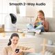 Wi-Fi камера для тварин Cinnado 2K (D1), Поворотна 360°, Стеження, Аудіо - зображення 8
