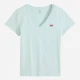 T-shirt damski bawełniany v serek Levi`s Perfect Vneck 85341-0139 S Miętowy (5401030735491) - obraz 5