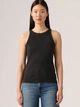 Koszulka na ramiączkach damska Levi's Essential Racer Tank A3381-0001 L Czarna (5401043302000) - obraz 1