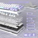 Механічна бездротова (Bluetooth + 2,4G) клавіатура з HOT SWAP Attack SHARK X820Ultra, 80 key, RGB, gift switch, Win/Mac OS, УКР/АНГЛ, Star White/Білий (X820ULTRASW) - изображение 5
